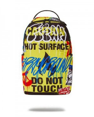 Yellow Sprayground Pay No Attention (Dlxr) Backpacks | 23065-XDUP