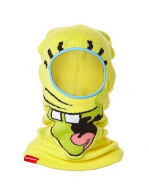 Yellow Sprayground Sponge Brain - Spongebob Ski Masks | 70396-DQMH