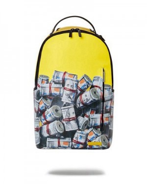 Yellow Sprayground The Entrepreneur (Dlxv) Backpacks | 38769-UBLD