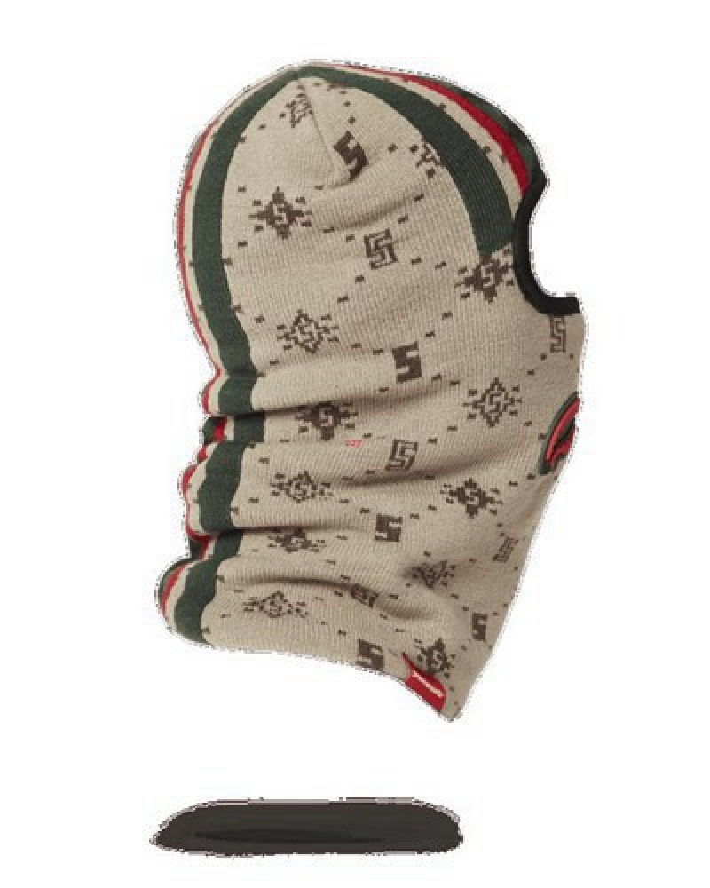 Beige Sprayground Fifth Avenue Ski Masks | 46208-JOYC