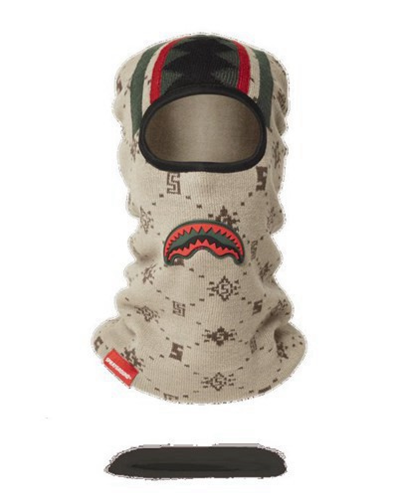 Beige Sprayground Fifth Avenue Ski Masks | 46208-JOYC