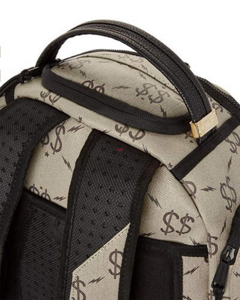 Beige Sprayground The Getaway (Dlxv) Backpacks | 03196-HNAJ