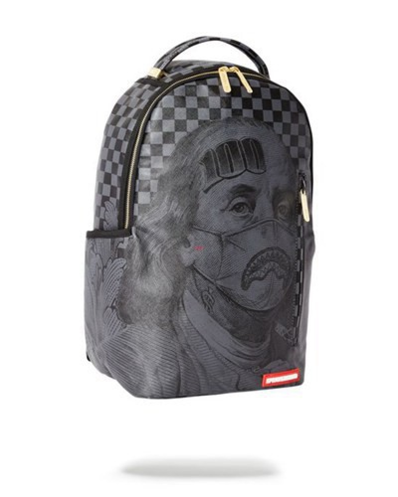 Black Sprayground 100 Is My Name Dlx Backpacks | 40931-HGQY