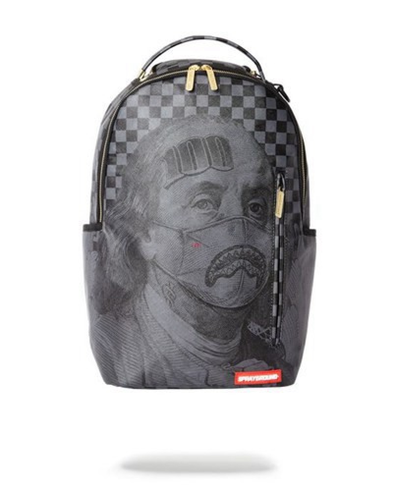 Black Sprayground 100 Is My Name Dlx Backpacks | 40931-HGQY