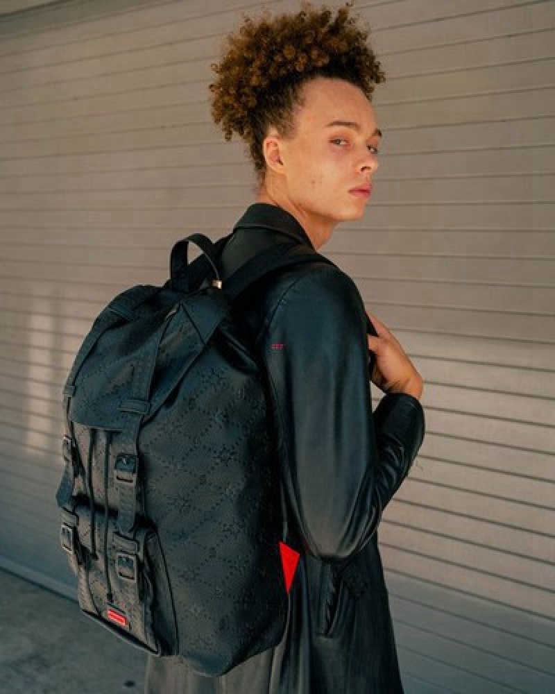 Black Sprayground 24/7 Hills Backpacks | 51970-ZRNG