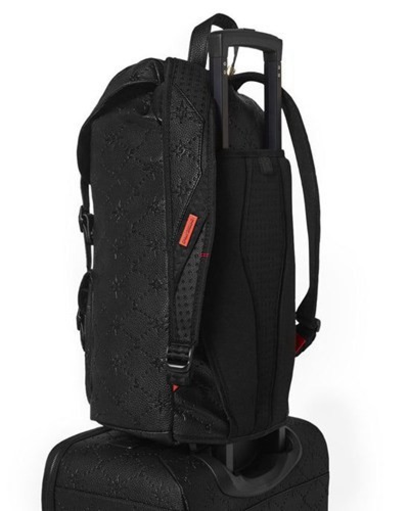 Black Sprayground 24/7 Jetsetter Carry-on Luggage | 05361-EUHG