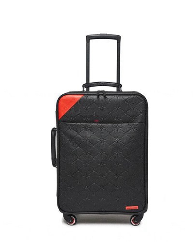 Black Sprayground 24/7 Jetsetter Carry-on Luggage | 05361-EUHG