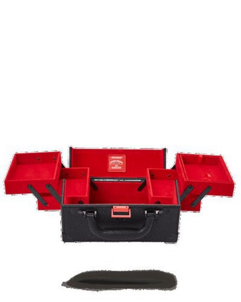 Black Sprayground 24/7 Jewelry Case Cases | 71264-FQLO