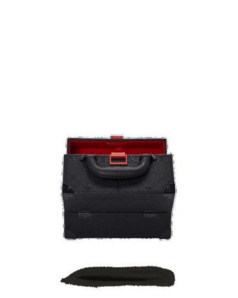 Black Sprayground 24/7 Jewelry Case Cases | 71264-FQLO