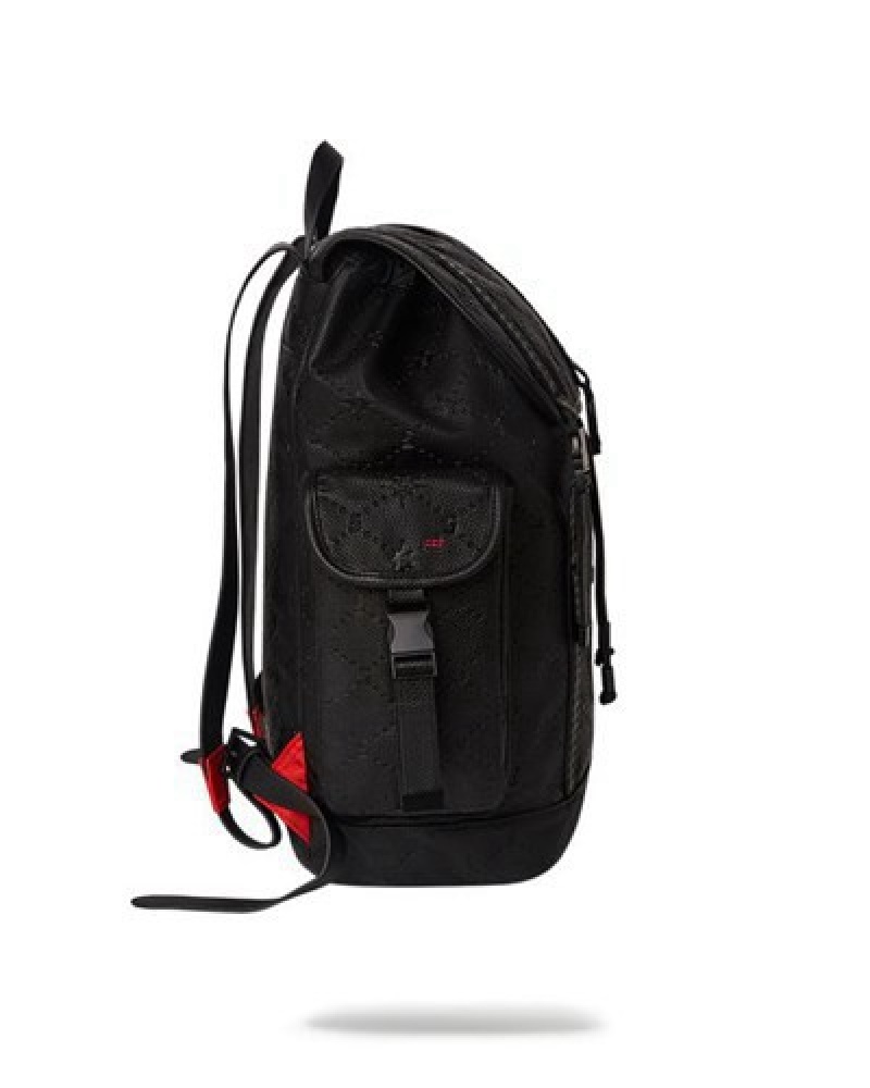 Black Sprayground 24/7 Monte Carlo Backpacks | 36914-PWEY