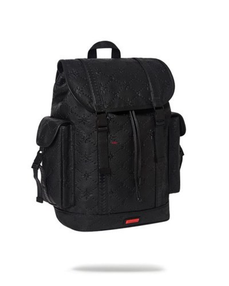 Black Sprayground 24/7 Monte Carlo Backpacks | 36914-PWEY