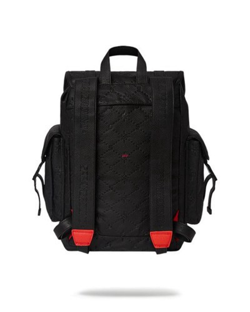 Black Sprayground 24/7 Monte Carlo Backpacks | 36914-PWEY