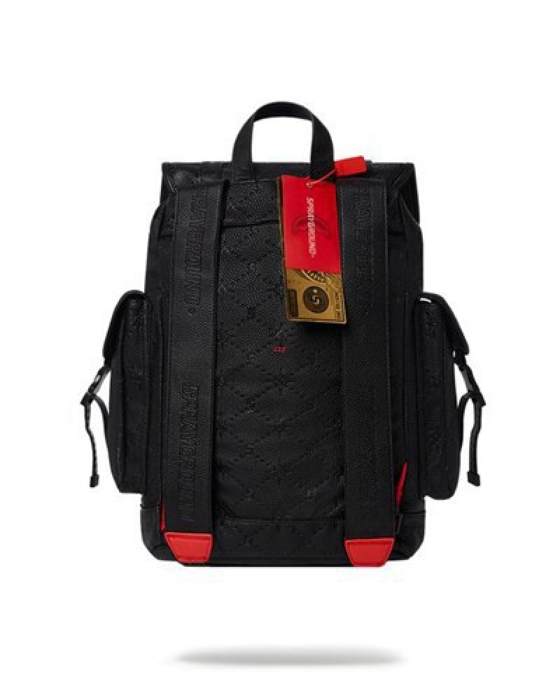 Black Sprayground 24/7 Monte Carlo Backpacks | 36914-PWEY