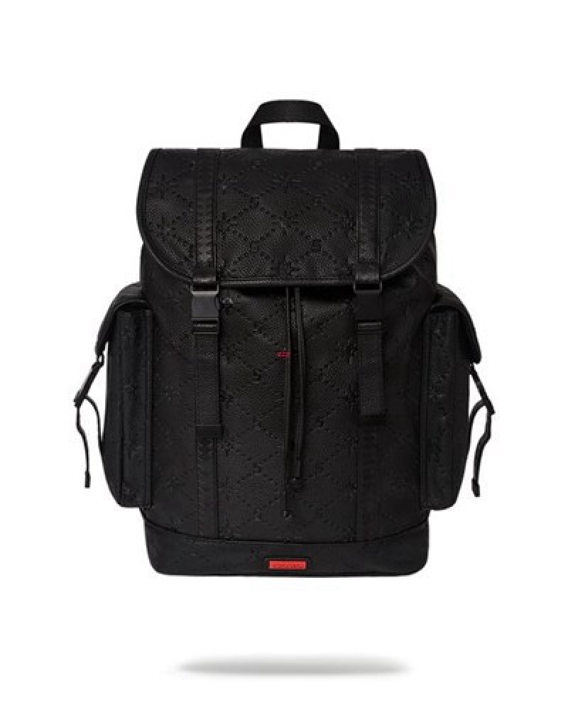 Black Sprayground 24/7 Monte Carlo Backpacks | 36914-PWEY