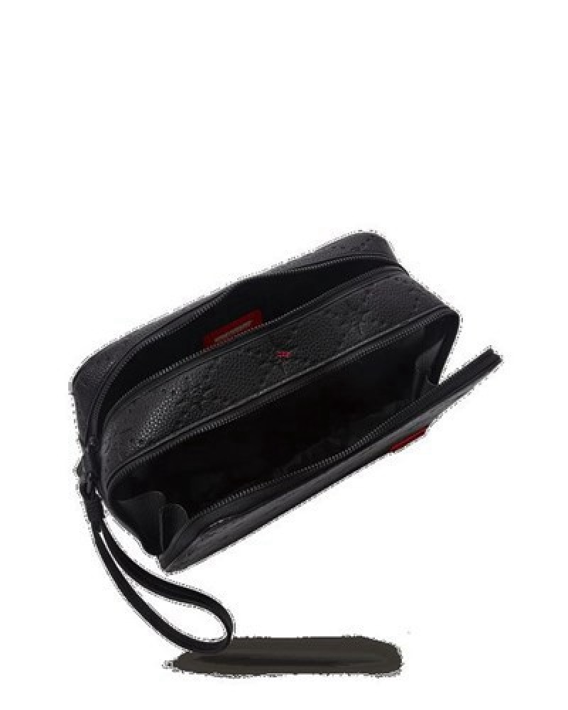 Black Sprayground 24/7 Toiletry Bags | 31692-RCMZ