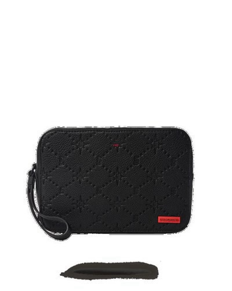 Black Sprayground 24/7 Toiletry Bags | 31692-RCMZ