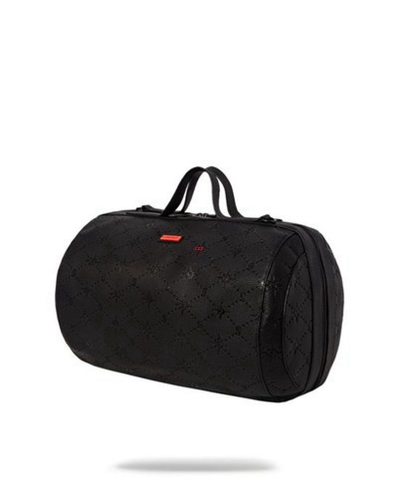 Black Sprayground 24/7 Tube Duffle Bags | 49830-AFKI