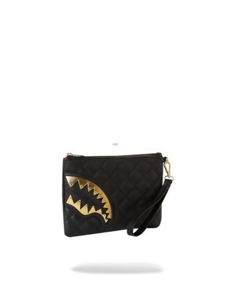 Black Sprayground 24k Geneva Crossover Clutch Bag | 03876-BTUI