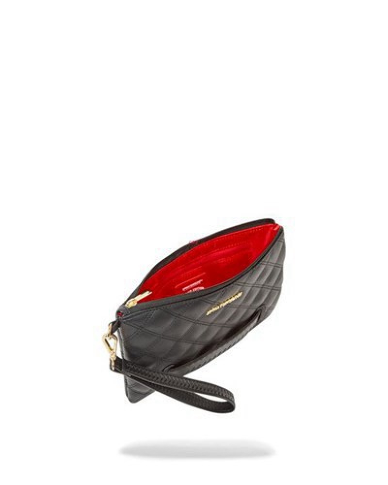 Black Sprayground 24k Geneva Crossover Clutch Bag | 03876-BTUI