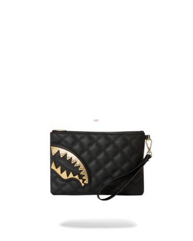 Black Sprayground 24k Geneva Crossover Clutch Bag | 03876-BTUI