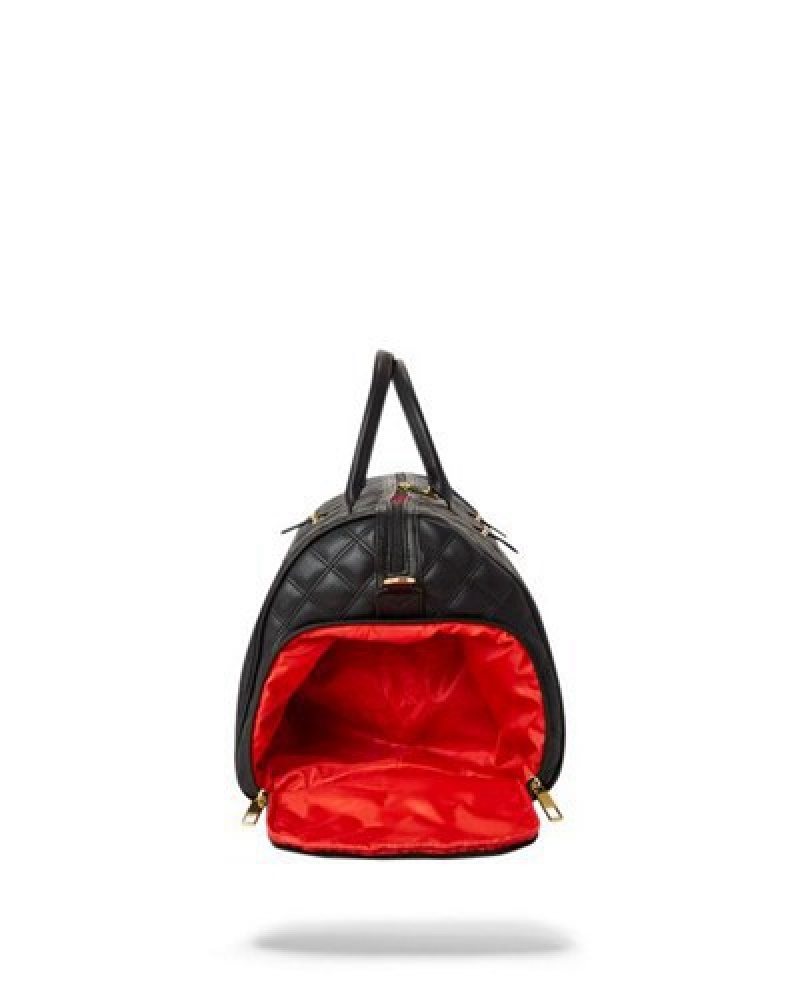 Black Sprayground 24k Geneva Duffle Bags | 98247-IPVK