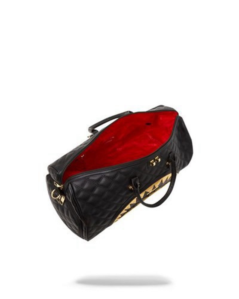 Black Sprayground 24k Geneva Duffle Bags | 98247-IPVK