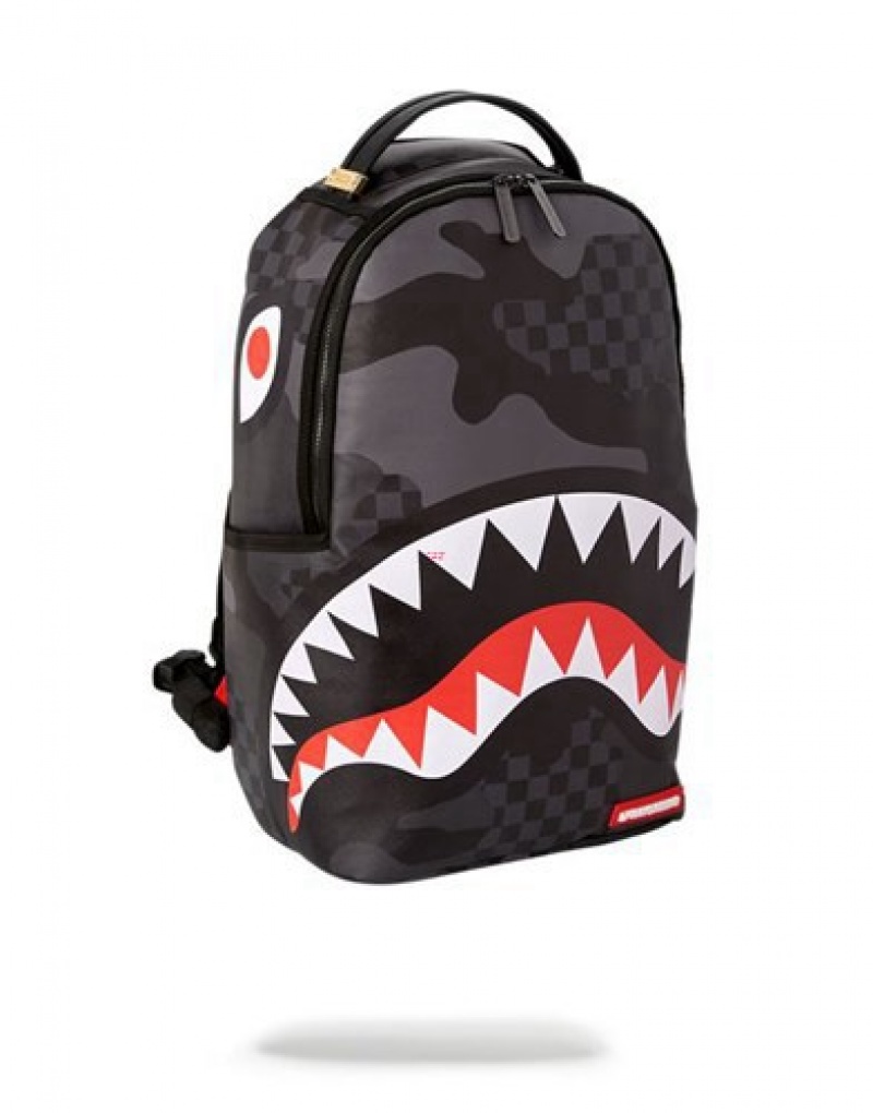 Black Sprayground 3am Backpacks | 20936-GYQI