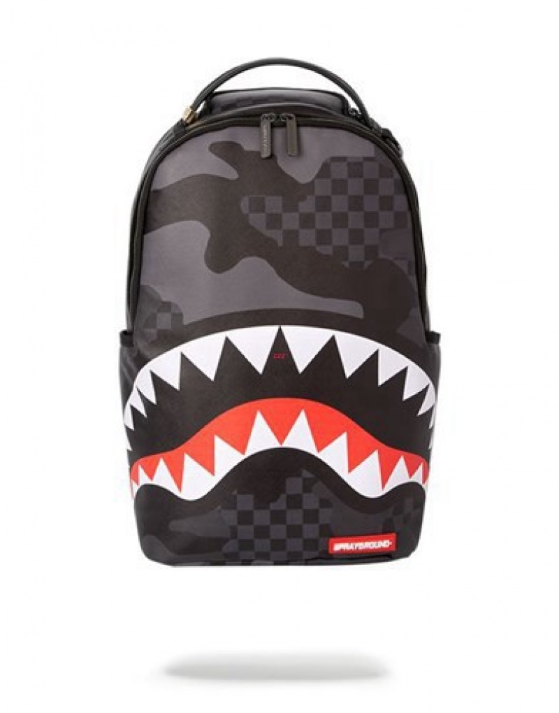 Black Sprayground 3am Backpacks | 20936-GYQI