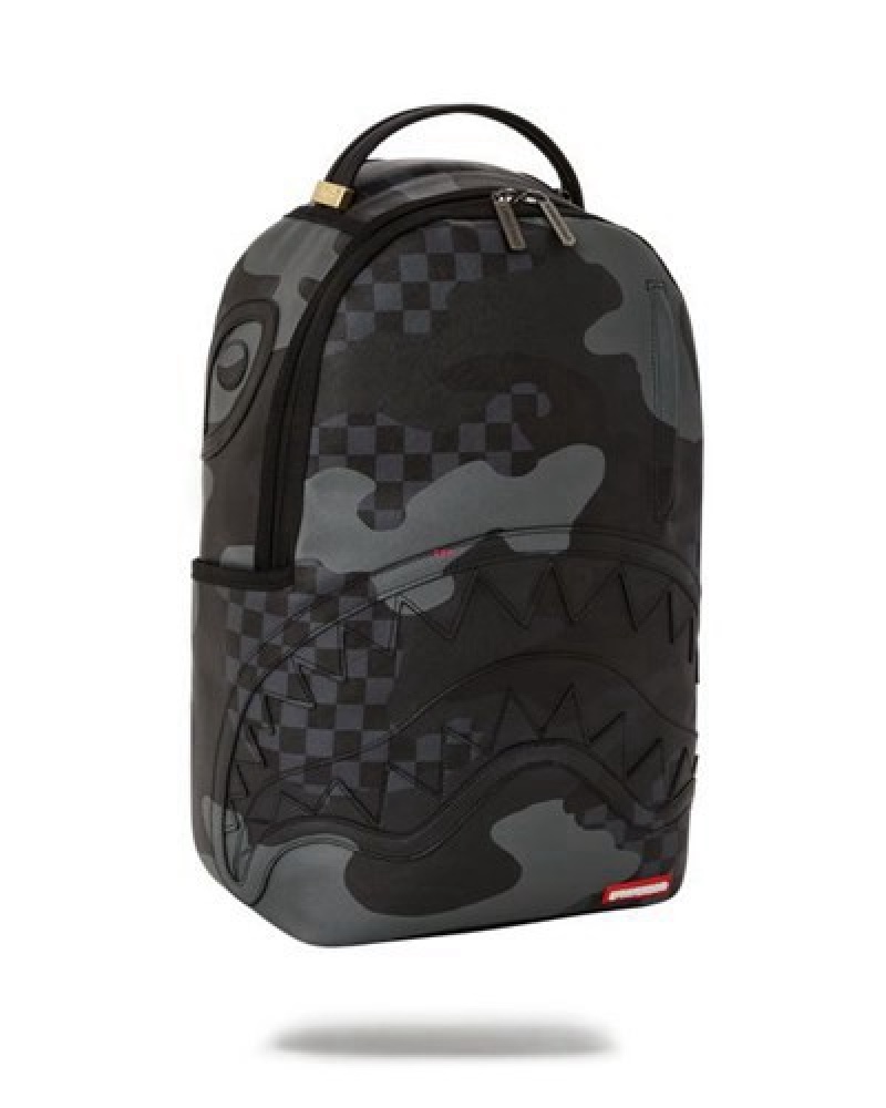 Black Sprayground 3am Full Throttle (Dlxv) Backpacks | 03259-PFWH