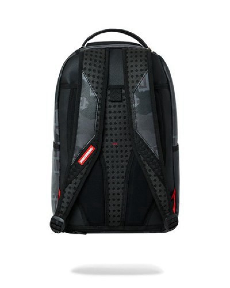 Black Sprayground 3am Infiniti (Dlxv) Backpacks | 50398-CMDT