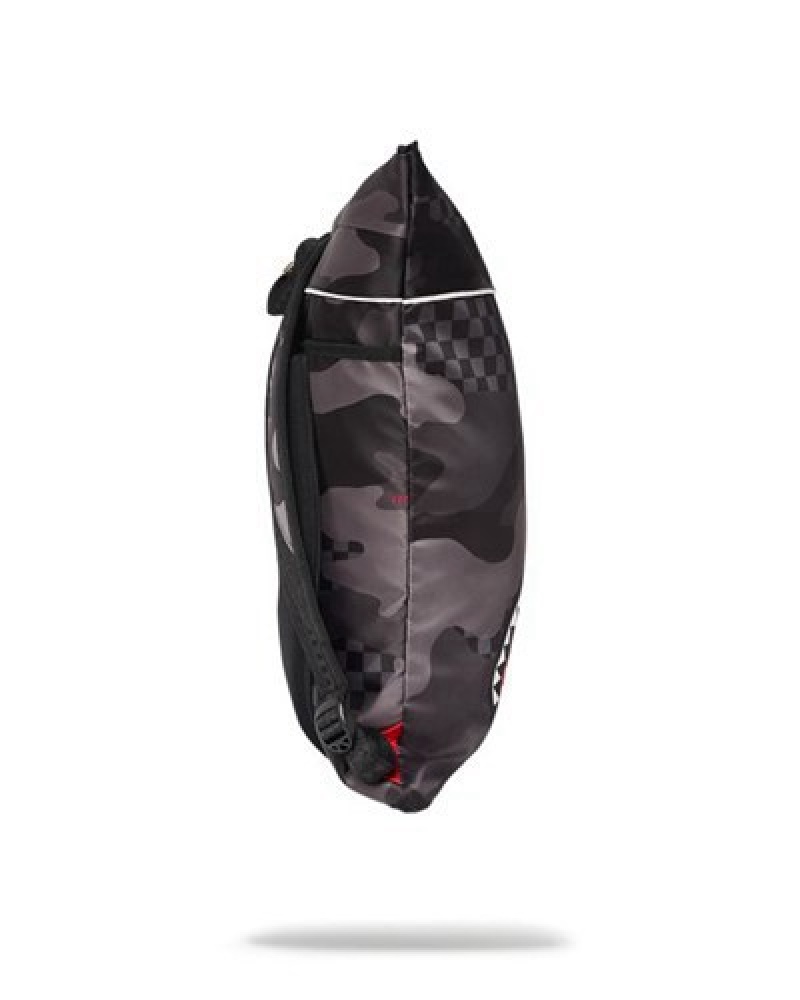 Black Sprayground 3am Napsack Pillow Backpacks | 14659-LENJ