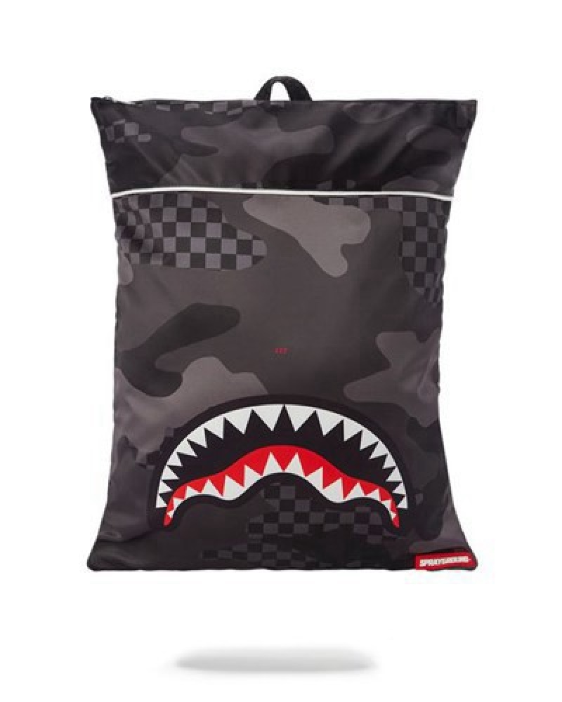 Black Sprayground 3am Napsack Pillow Backpacks | 14659-LENJ