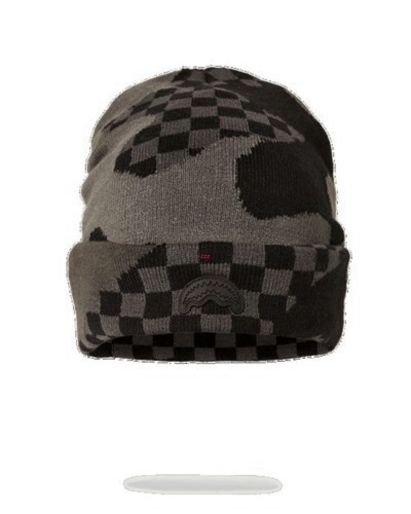 Black Sprayground 3am Never Sleep Beanie | 84306-RAXF