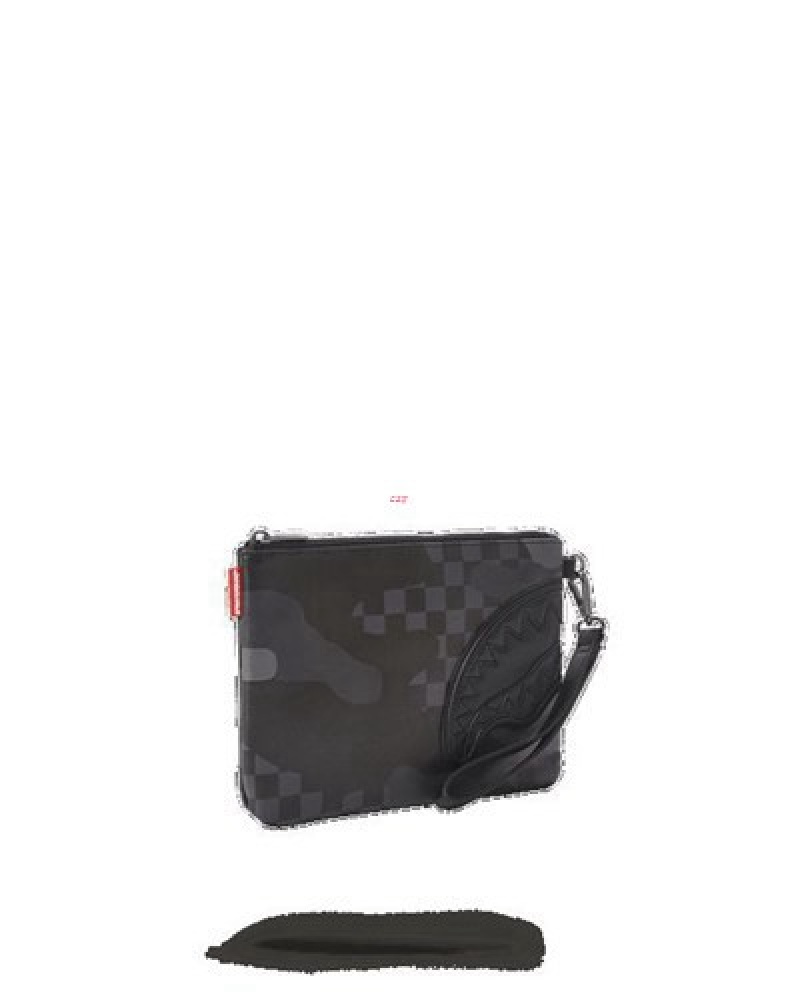 Black Sprayground 3am Never Sleep Crossover Clutch Bag | 98264-KVFT