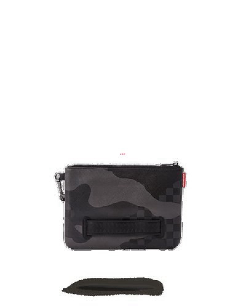 Black Sprayground 3am Never Sleep Crossover Clutch Bag | 98264-KVFT