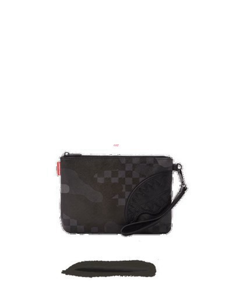 Black Sprayground 3am Never Sleep Crossover Clutch Bag | 98264-KVFT