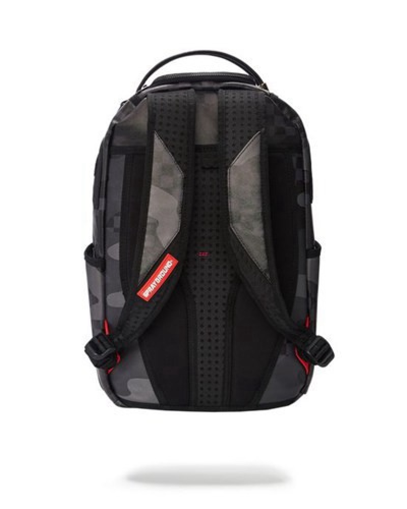 Black Sprayground 3am Never Sleep (Dlxv) Backpacks | 32617-BZCJ