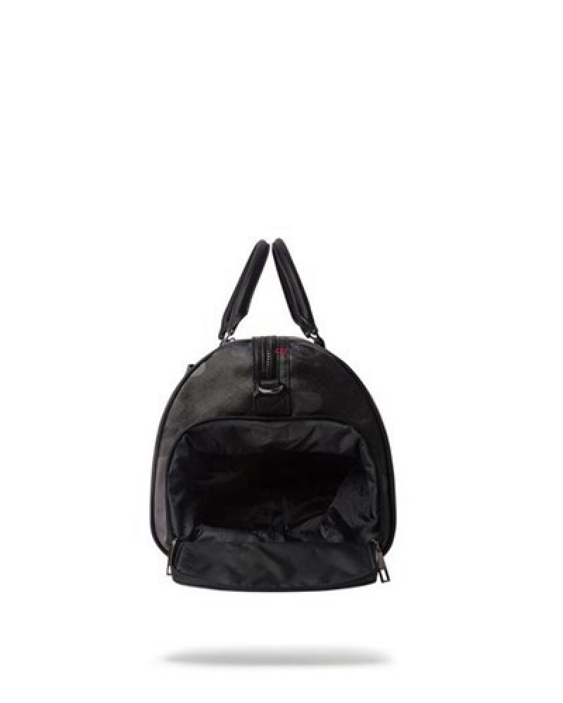 Black Sprayground 3am Never Sleep Emperor Duffle Bags | 92834-LMAD