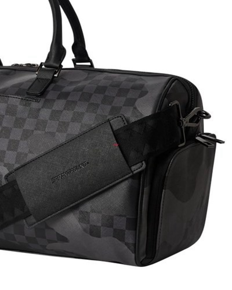 Black Sprayground 3am Never Sleep Emperor Duffle Bags | 92834-LMAD