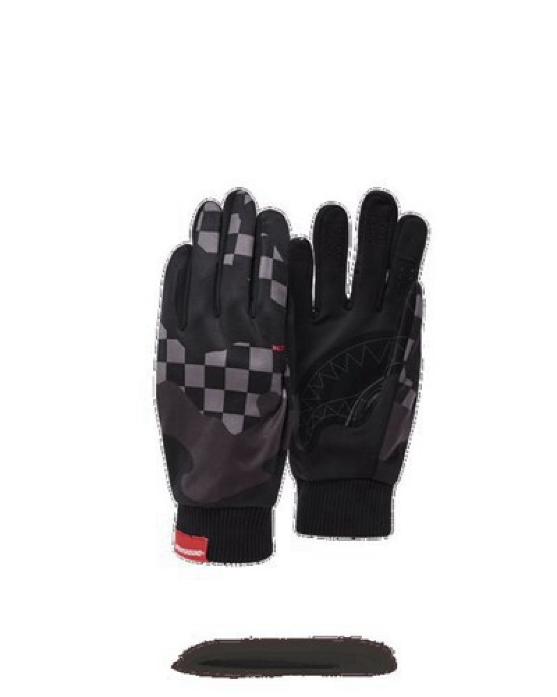 Black Sprayground 3am Never Sleep Gloves | 43659-RFSB