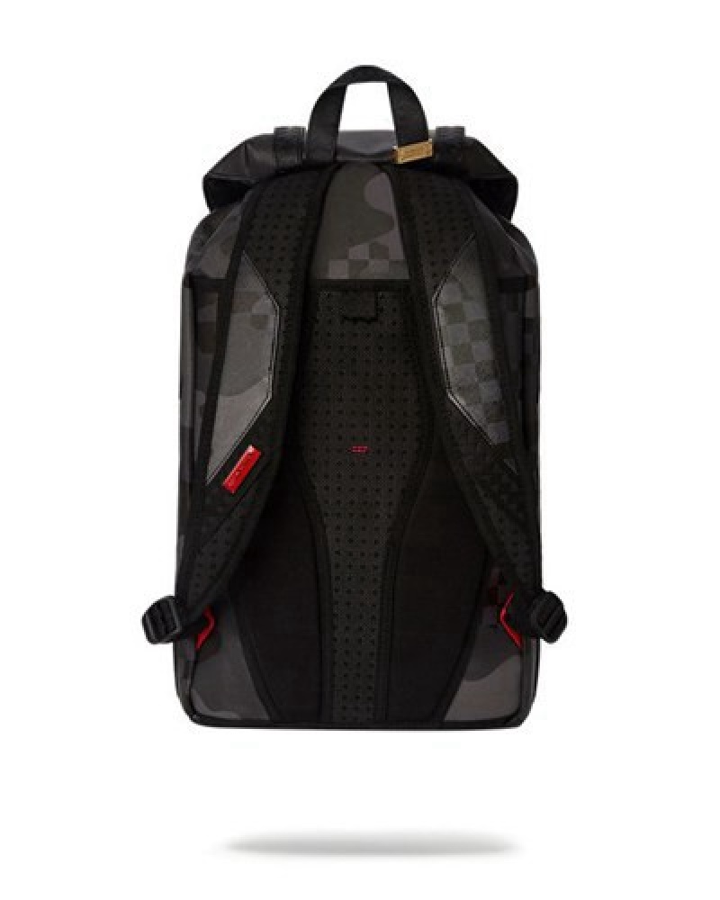 Black Sprayground 3am Never Sleep Hills Backpacks | 27513-UAHK