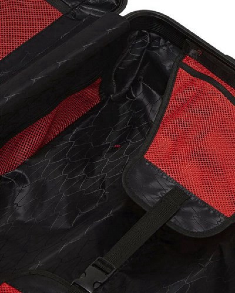 Black Sprayground 3am Never Sleep Luggage Set | 95103-NGYB