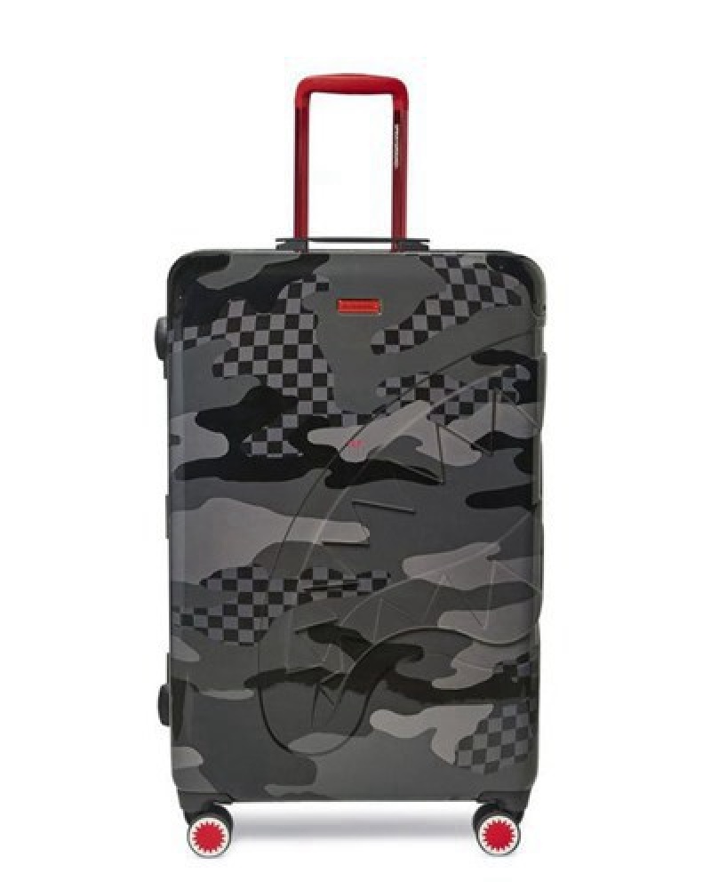 Black Sprayground 3am Never Sleep Luggage Set | 95103-NGYB