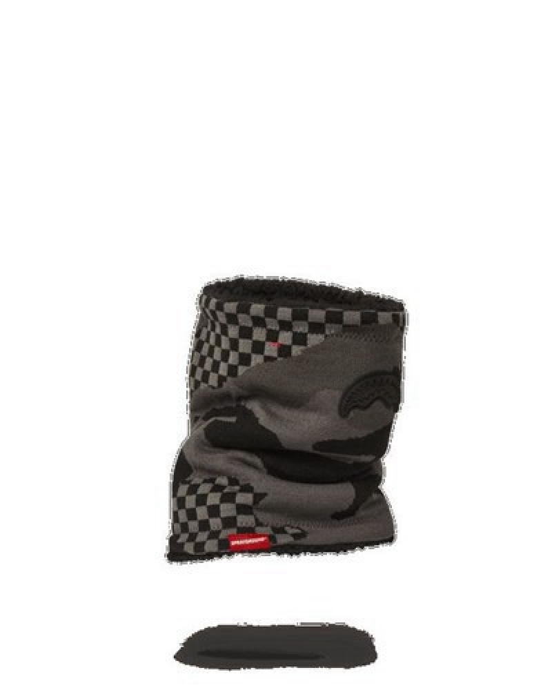 Black Sprayground 3am Never Sleep Neck Warmer | 09846-DGUX