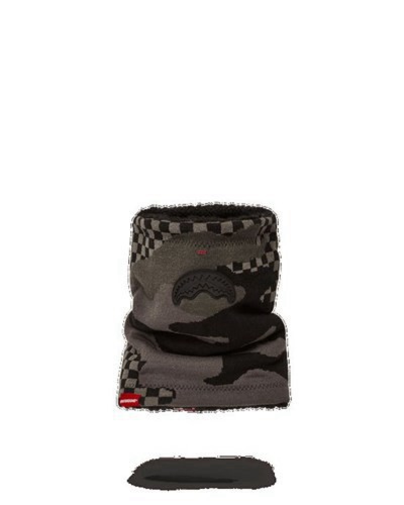 Black Sprayground 3am Never Sleep Neck Warmer | 09846-DGUX