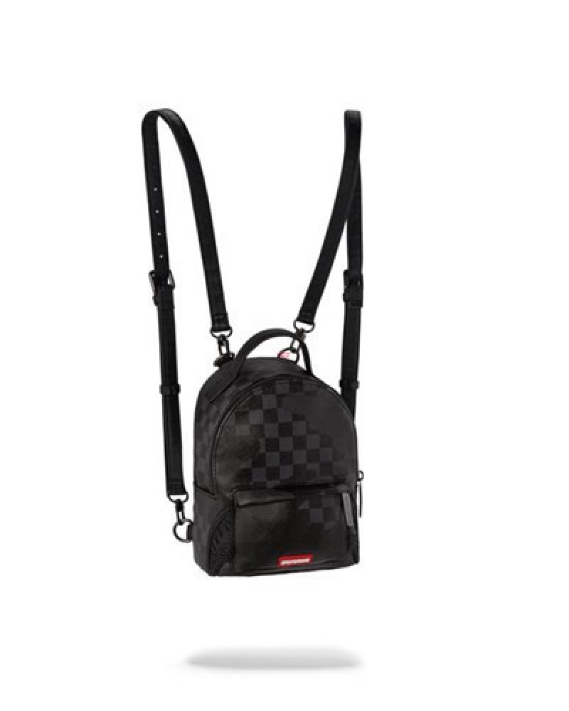 Black Sprayground 3am Never Sleep Quattro Backpacks | 20963-BALZ