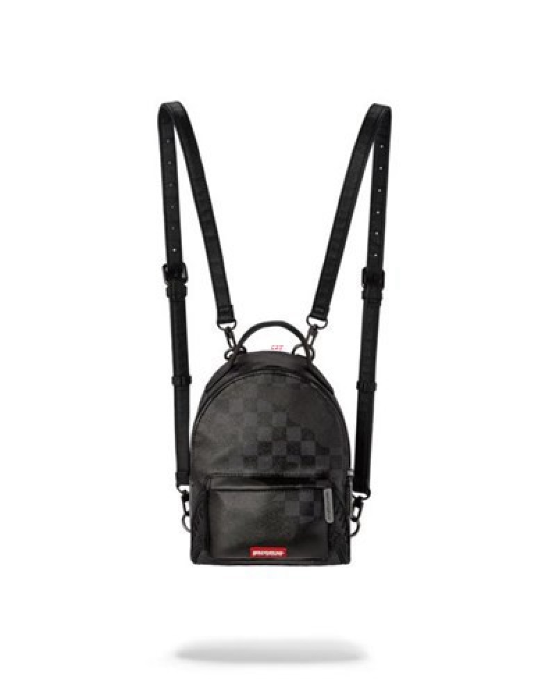 Black Sprayground 3am Never Sleep Quattro Backpacks | 20963-BALZ