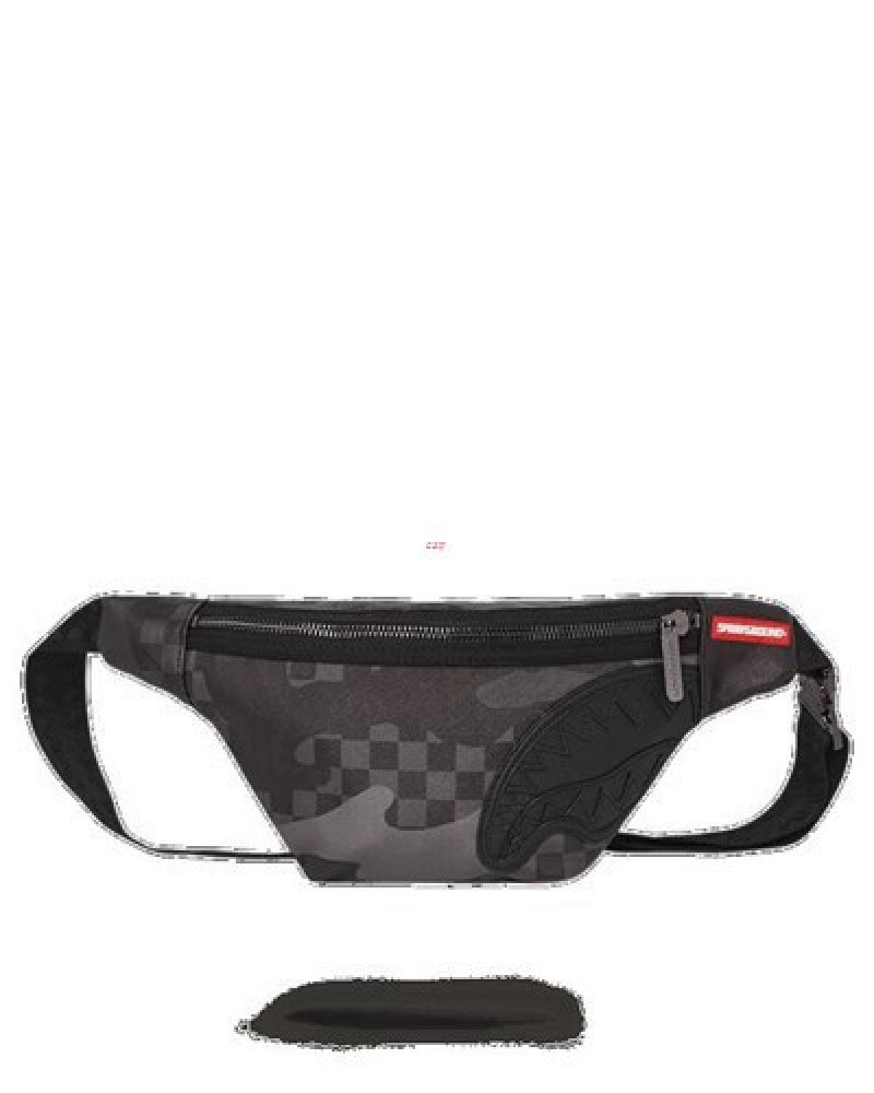 Black Sprayground 3am Never Sleep Savvy Crossbody Bags | 02583-QOXN