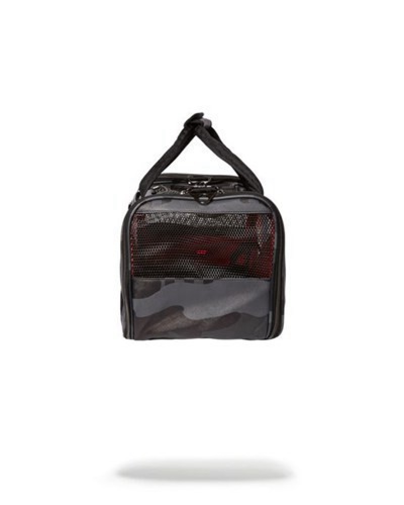 Black Sprayground 3am Pet Carrier Backpacks | 46138-GMVY