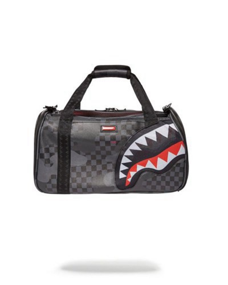 Black Sprayground 3am Pet Carrier Backpacks | 46138-GMVY